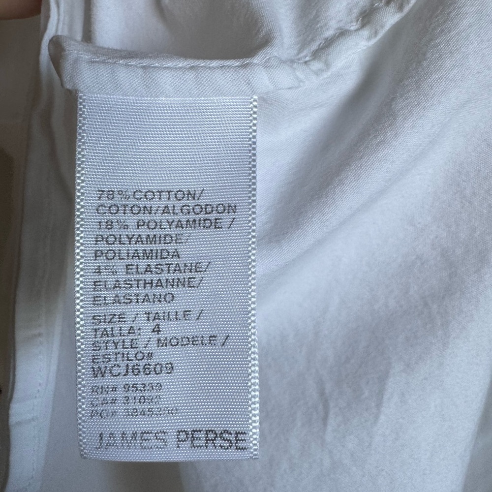 James Perse White Button Down Dress - Picture 6 of 6